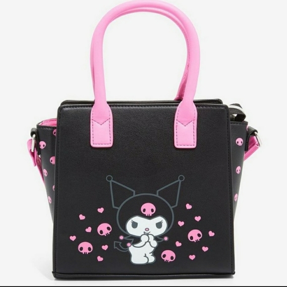 NWT Loungefly Kuromi satchel crossbody and make-up bag - Picture 4 of 13